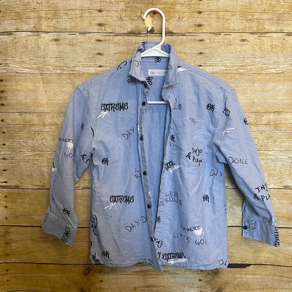 Boys Zara button down shirt 🛍